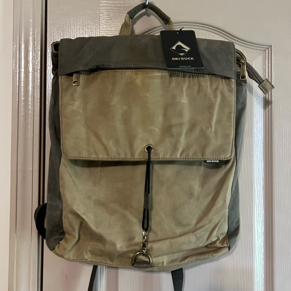 DRI DUCK Tan and Gray Men's Backpack